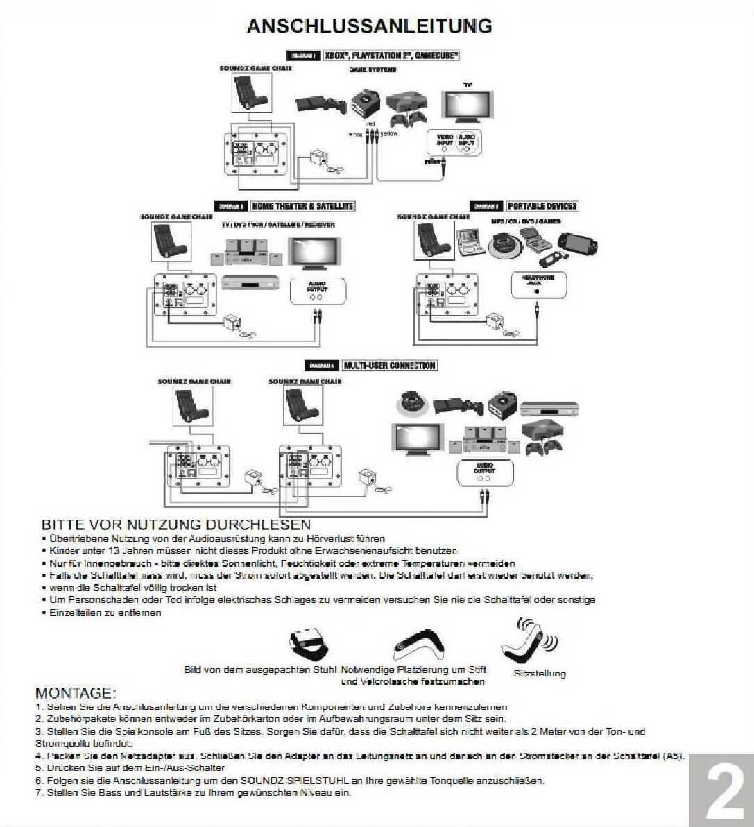 Musiksessel 48500 Anleitung